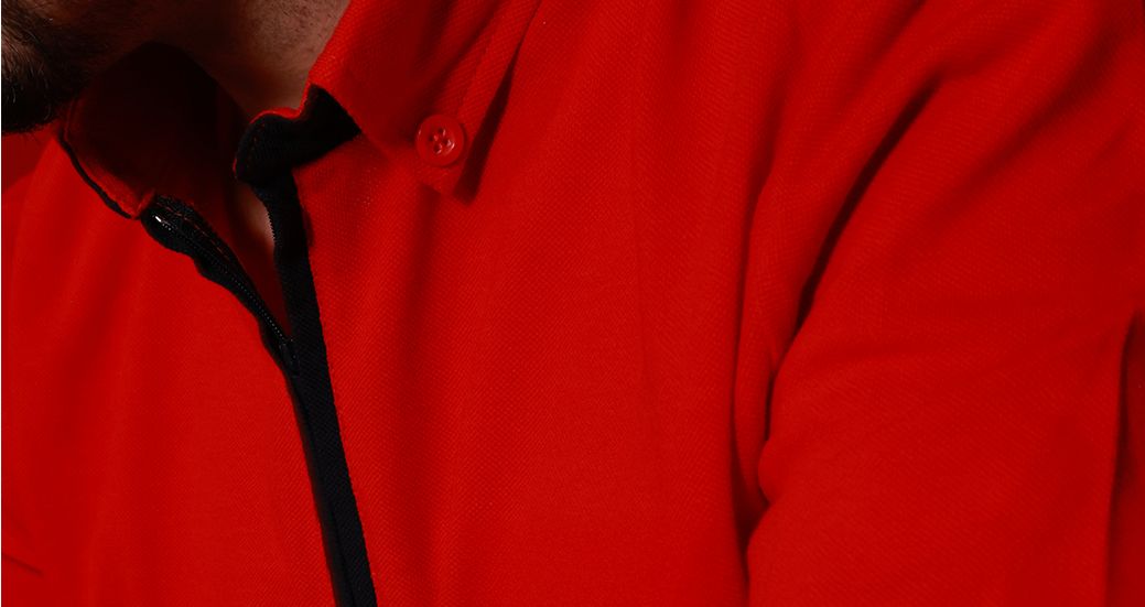 SC-02-F Zippered Collar T-Shirt